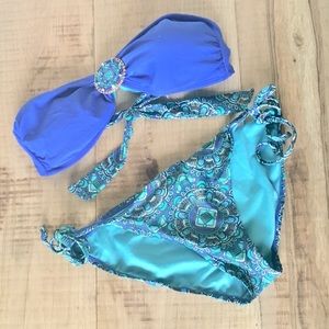 🍁CLOSET CLEANOUT🍁 🌷 Blue Print Bikini Set
